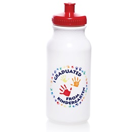 20 oz. Kindergarten Graduate Water Bottle - Handprints