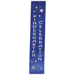 Kindergarten Celebration Ribbon Blue