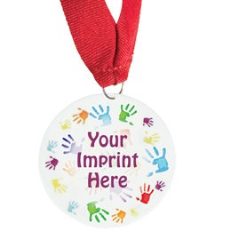 Full-color Handprints Custom Graduation Medallion