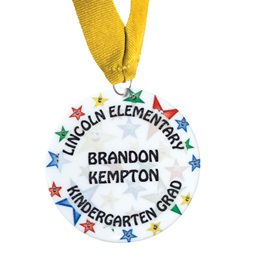 Full-color Custom Graduation Medallion-Superstars