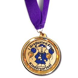 Holographic Medallion – Kindergarten Grad Bear