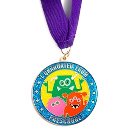 I Graduated From Preschool Medallion--Monsters