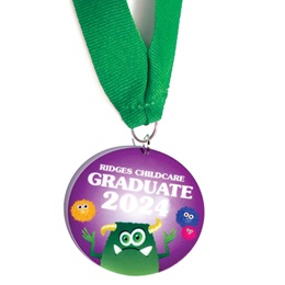 Full-color Custom Graduation Medallion-Monster Mania