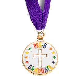 Pre-K Graduate with Die-cut Cross Medallion