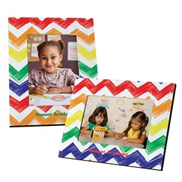 Full-color Picture Frame - Crayon Chevron