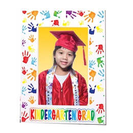 Full-color Picture Frame - Kindergarten Grad Handprints