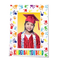 Kindergarten Grad Handprints Full-color Picture Frame