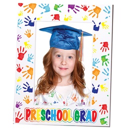 Full-color Picture Frame - Preschool Grad Handprints