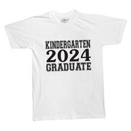 Black-and-white Kindergarten Graduate Year T-shirt