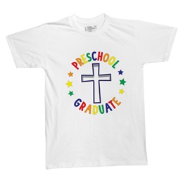 Colorful Cross Preschool Graduation T-shirt