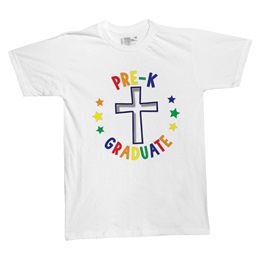 Colorful Cross Pre-K Graduation T-shirt