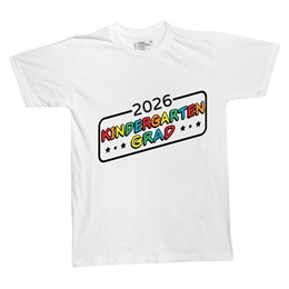 Colorful 2026 Kindergarten Grad T-shirt