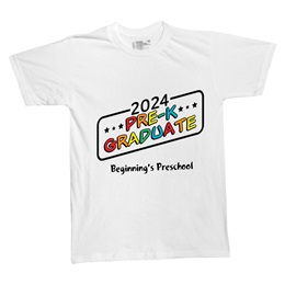 Custom Colorful Pre-K Graduate and Year T-shirt