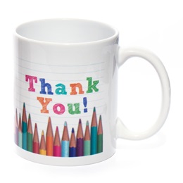 Ceramic Mug - Thank You Pencils