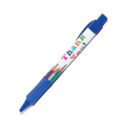 Blue Click Pen - Thank You Pencils
