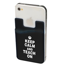 Mobile Device Pocket -  Keep Calm and Teach On