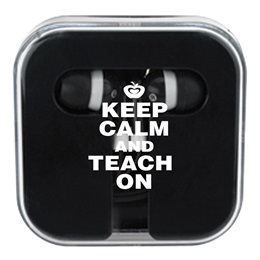 Ear Buds -  Keep Calm and Teach On
