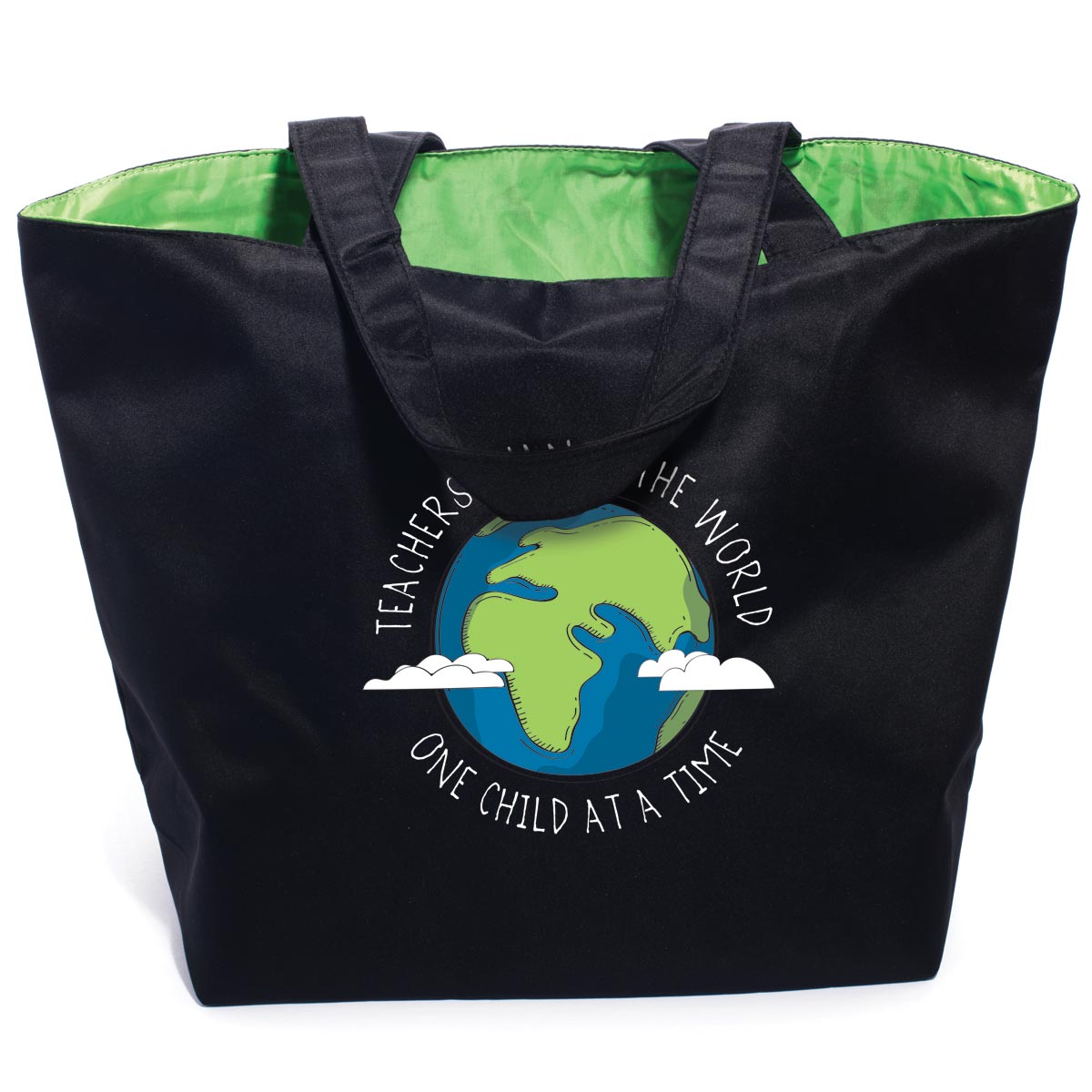 Teachers Change the World one Child at a Time Personalized Tote Bag Teacher Gift 