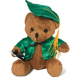 7 in. Graduation Teddy Bear in Green