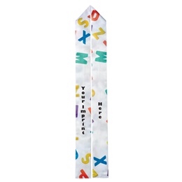 Full-color ABCs Custom Graduation Sash